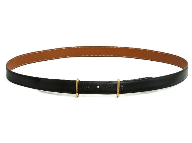 Constance Hermès 24 mm T95 Black Leather Adjustable Belt 38