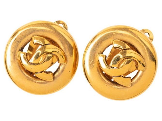 Pendientes Clip Coco Mark de Chanel Dorado