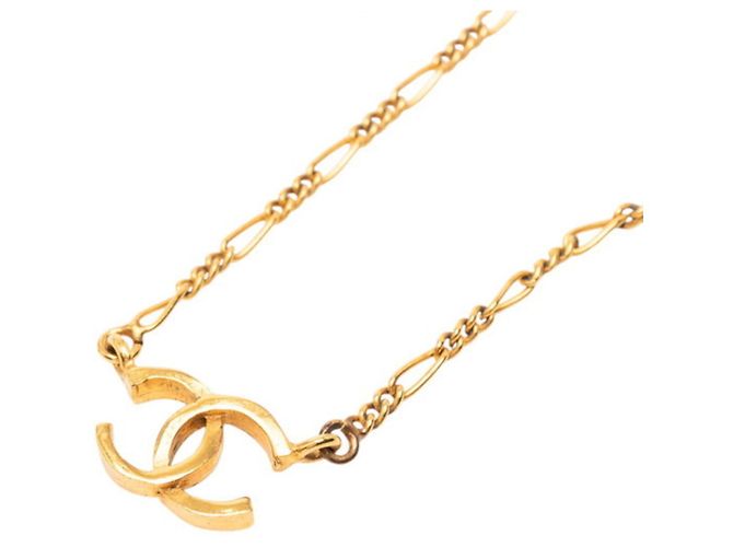 Timeless Vintage Chanel Coco Mark Halskette Golden