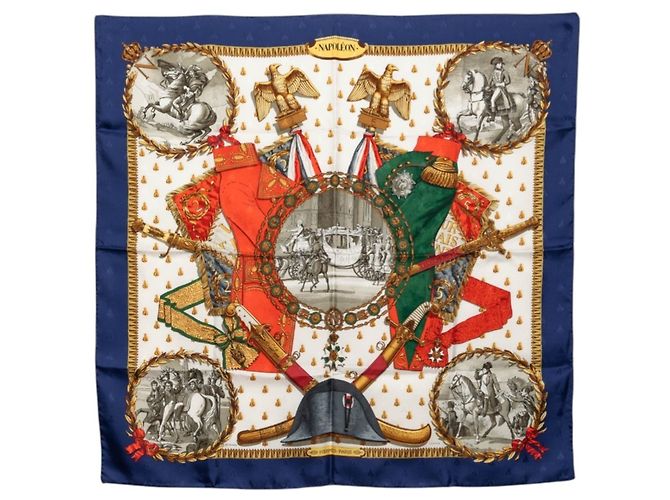 Foulard Napoleone in seta multicolore Hermès