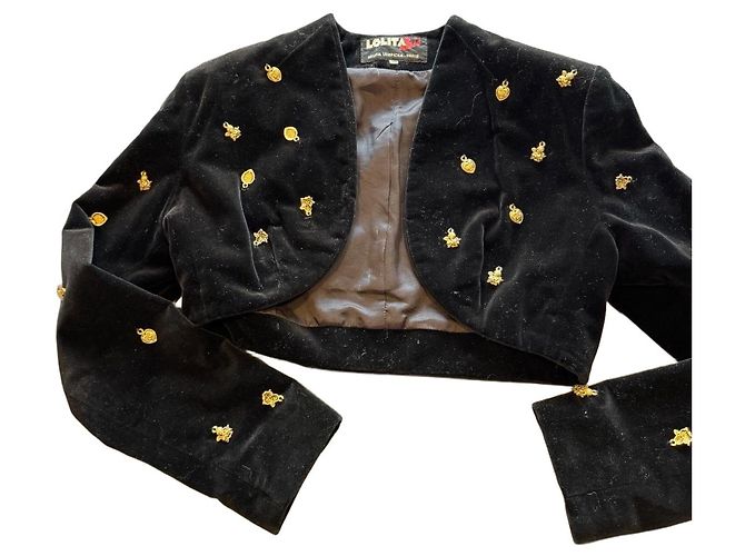 Lolita Lempicka Samtjacke Schwarz mit Medaillen