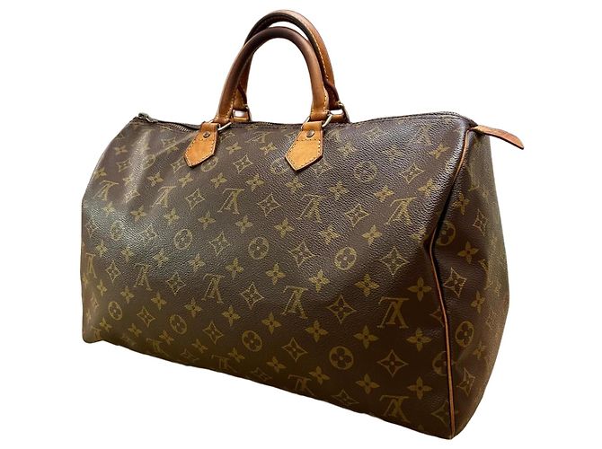 Bolso Louis Vuitton Speedy 35 Monogram Castaño