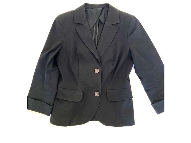 Chaqueta Max Mara de algodón negra Negro