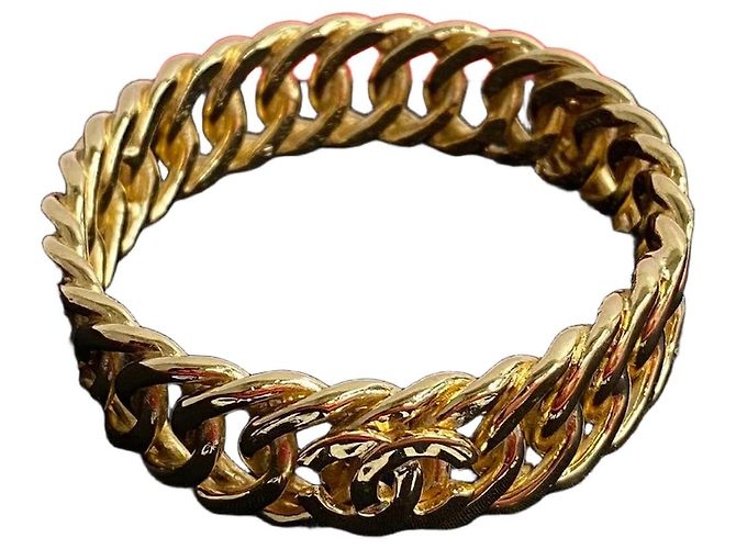 Timeless Chanel Coco Mark Bangle Accessory Golden