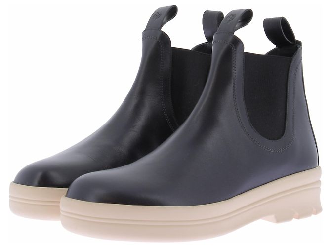 Loro Piana Stivaletti neri e beige Nero