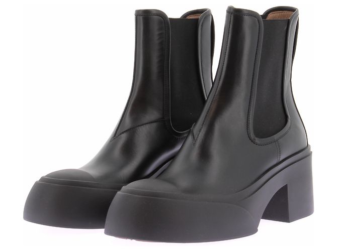 Marni Botines "Chelsea" negros de cuero