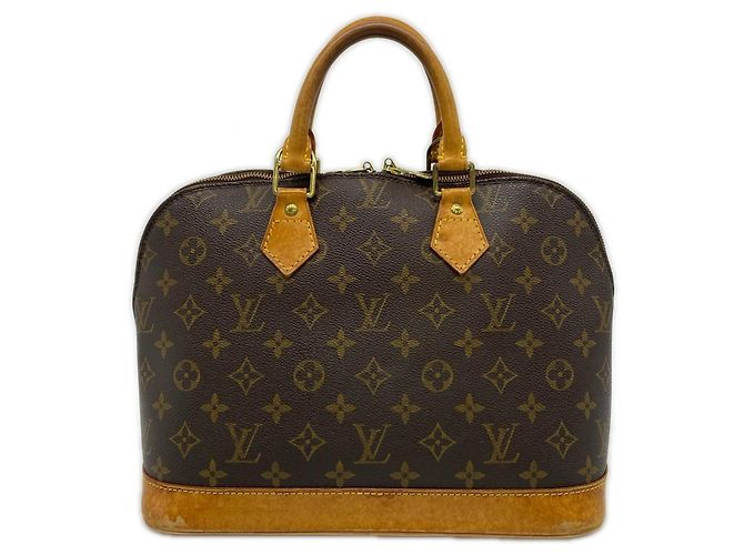 Sac à main Alma PM Monogram Louis Vuitton Marron Monogramme