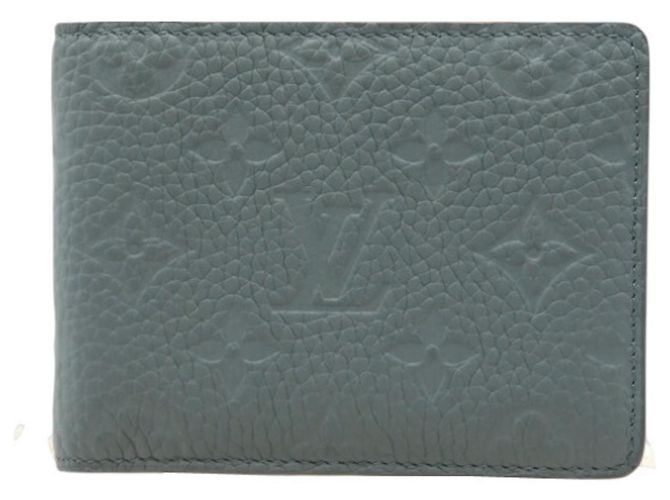 Louis Vuitton Taurillon Portefeuille Multiple Wallet Brown Light green