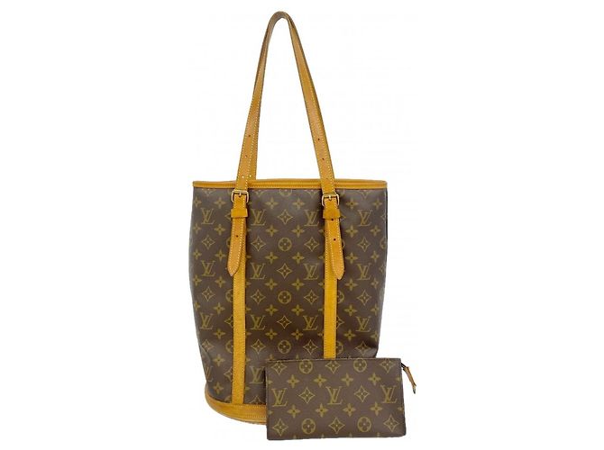 Borsa Tote Bucket GM Monogram Louis Vuitton Marrone
