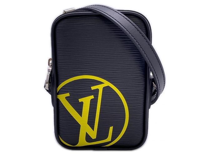 Borsa a Spalla Danube PM Epi Louis Vuitton Nero Giallo