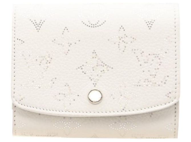 Louis Vuitton Mahina Iris Compact Bifold Wallet White