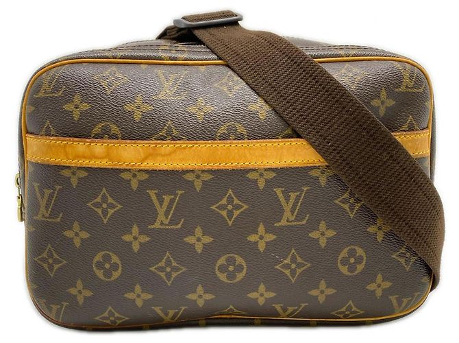 LOUIS VUITTON Borsa a Spalla Reporter PM Monogram Marrone