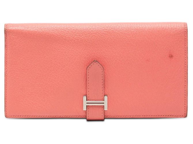 Cartera Larga Souffle Bearn de Hermès Rosa