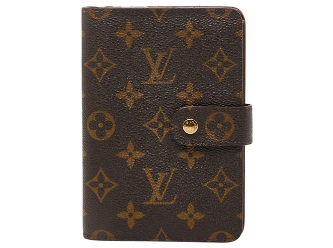 Louis Vuitton Monogram Porte Papier Bifold Wallet Brown