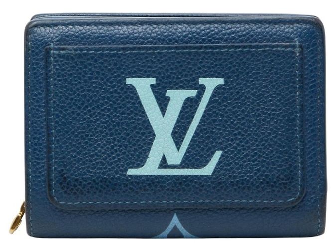 Louis Vuitton Two-Tone Monogram Empreinte Wallet White Blue