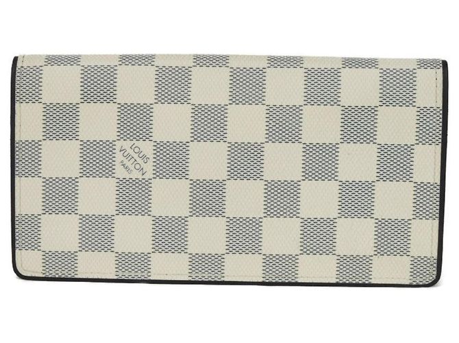 Cartera Larga Louis Vuitton Brazza Blanco Azul marino