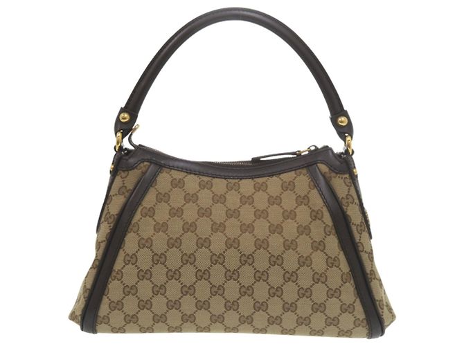 Bolsa de ombro Gucci Bege Castanho escuro