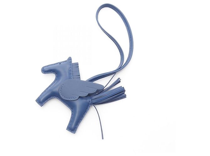 Hermès Hermes Rodeo Pegasus Swift Leather Charm Blue