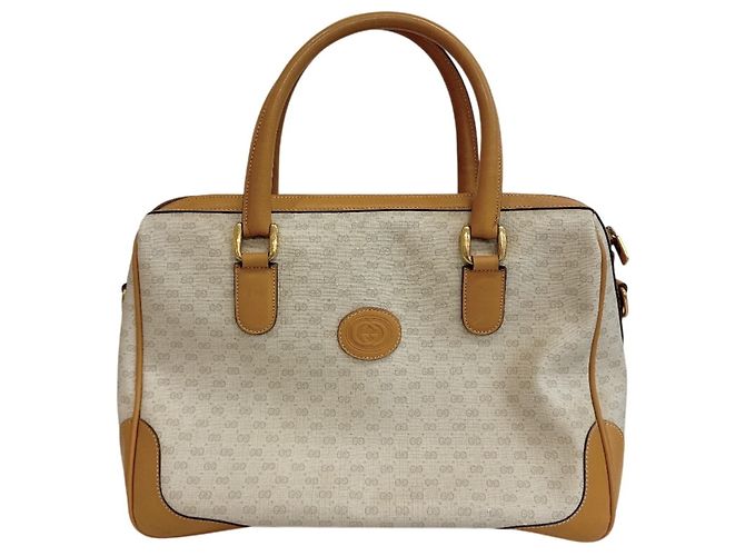 Gucci Micro GG Handtasche in Beige