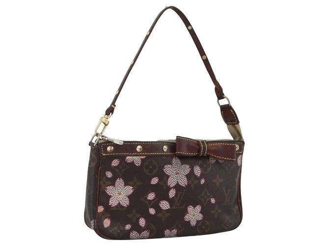 Pochette Accessoires Kirschblüte Louis Vuitton M92006 LV Auth ARZ358 Monogramm