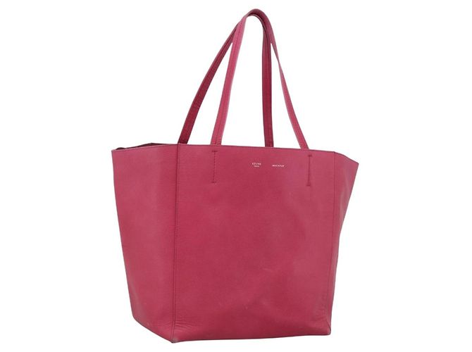 Céline Borsa tote Cabas Phantom in pelle rosa e oro Auth 172899 D'oro