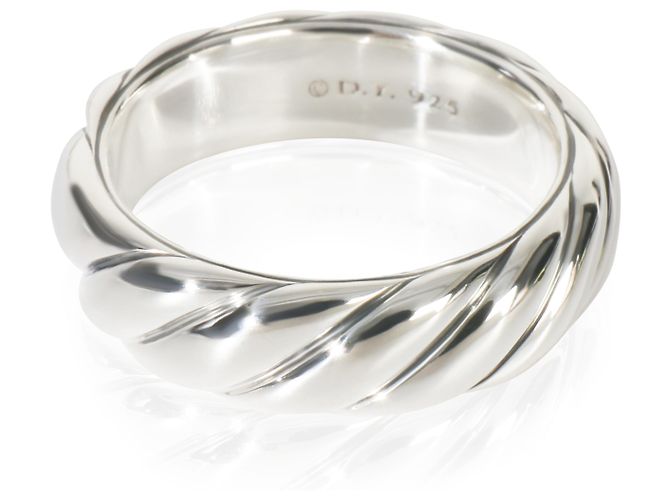 David Yurman Sterling Silver  Sculpted Cable Ring