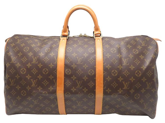 Sac Boston Keepall 55 Louis Vuitton Marron