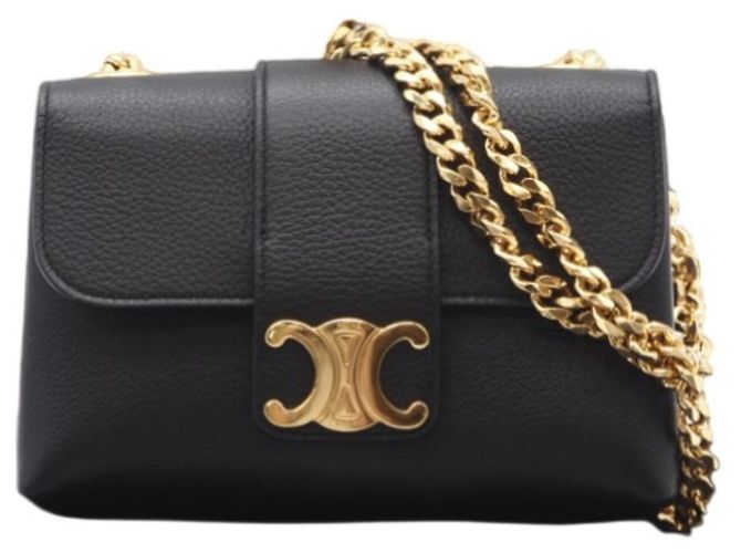 Céline Celine Mini Victoire Shoulder Bag Black