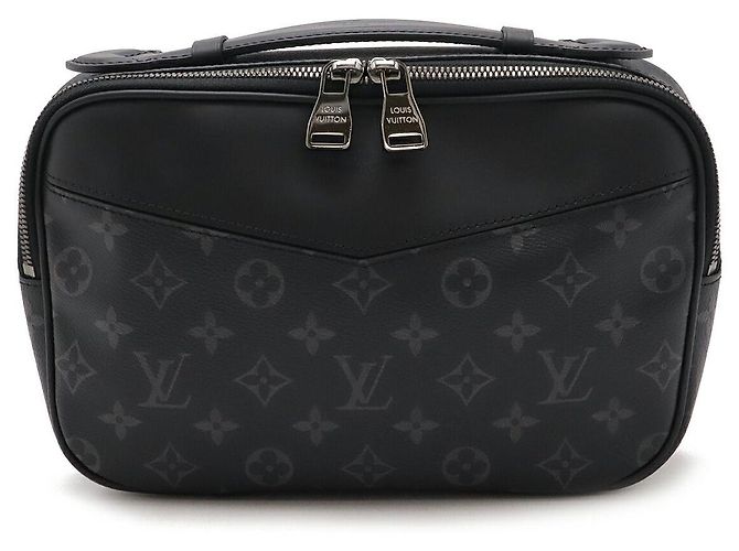 Riñonera Monogram Eclipse de Louis Vuitton Negro Gris