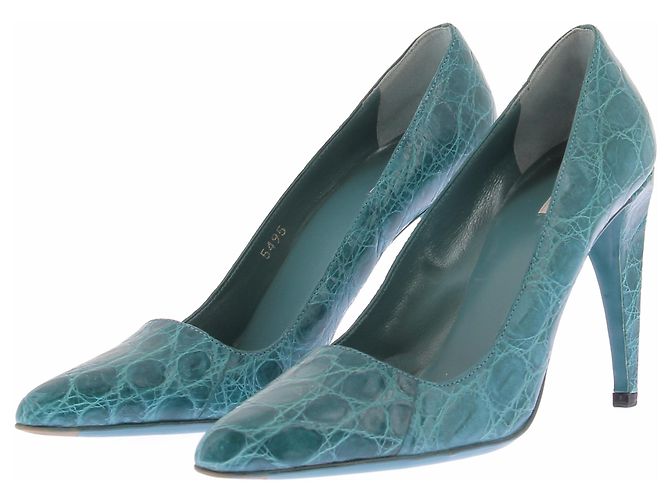 Prada Décolleté blu in pelle