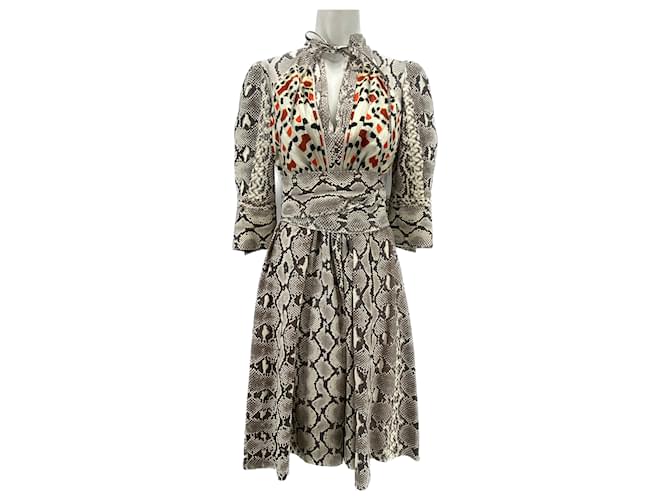 Givenchy Python Dress Silk Size 36 Multiple colors 