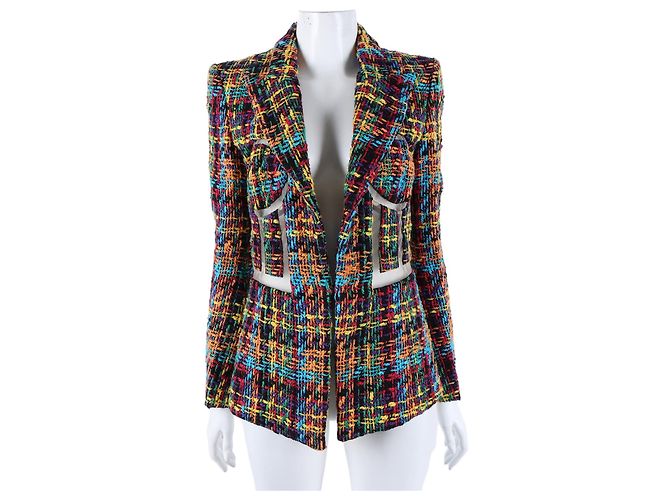 Balmain Tweed Sheer Jacket