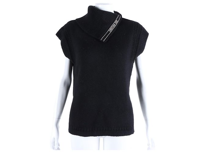 Dior Chaleco de punto Negro 
