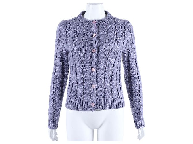 Miu Miu Strickjacke Lila 