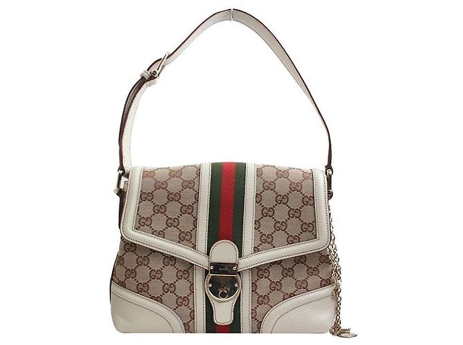 Gucci Bolsa de ombro em lona GG de edição limitada