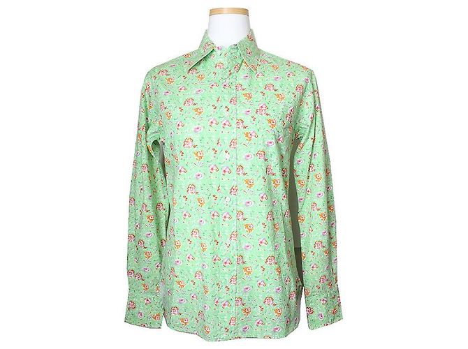 Camisa de algodón con estampado floral Ralph Lauren Verde