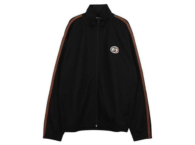 Gucci Oversized-Patchjacke Schwarz 