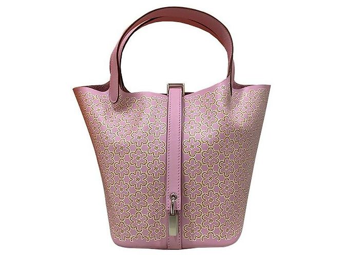 Hermès Bolsa Hermes PICOTIN Lock Lucky Daisy Print Swift U-stamp Multicor