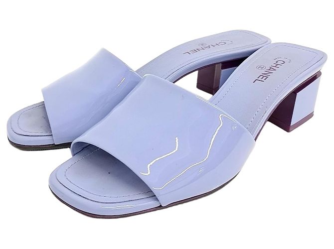 Chanel Slippers Blue