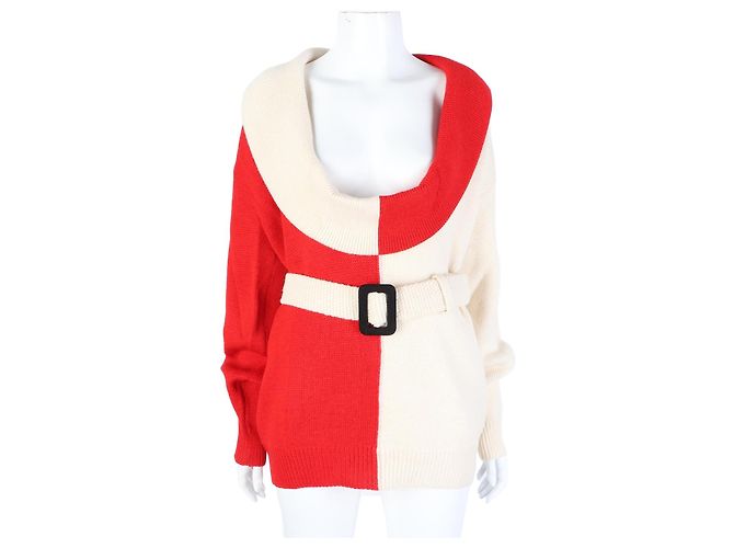 Gucci Langarm-Strickpullover Rot 