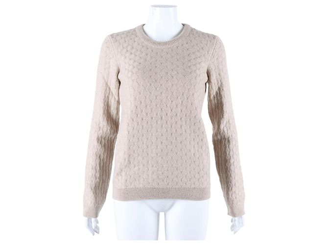 Suéter de cashmere de manga longa Hermès Marrom