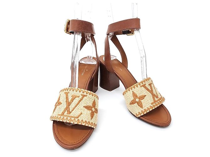Sandali Sienna Louis Vuitton Marrone