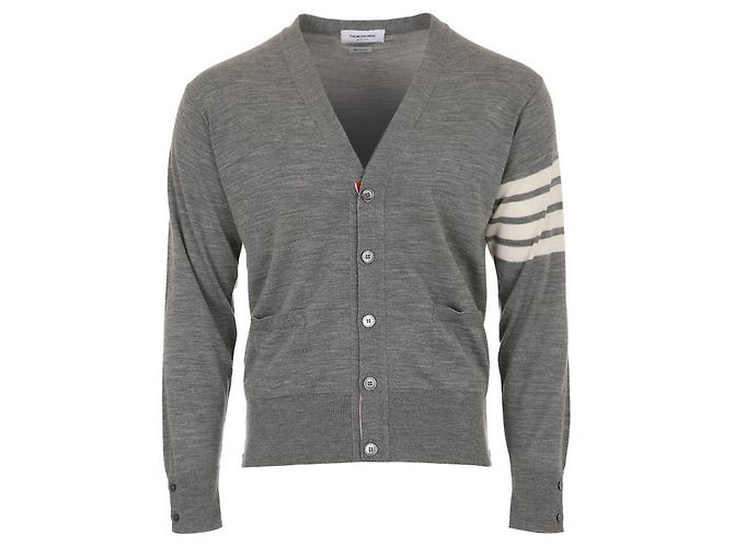 Thom Browne Merino Wool Diagonal Cardigan Classic