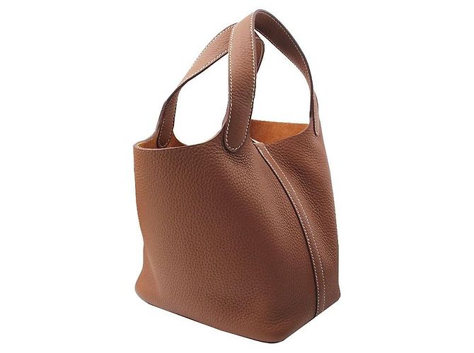 Hermès Picotin Gold Silver Dourado