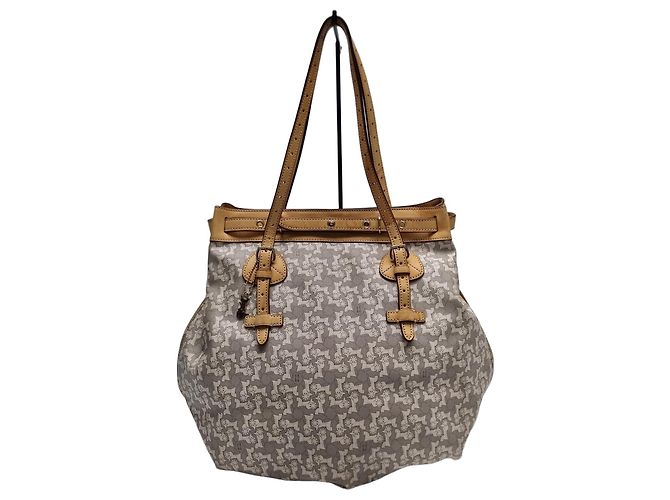 Céline Macadam-Muster Schultertasche (Große Einkaufstasche) Braun