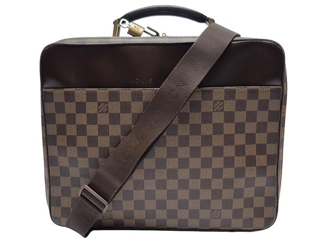 Organizer Louis Vuitton Borsa documenti unisex Damier Savana Marrone
