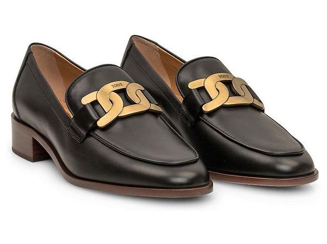 Tod's Mocasines Logo Cadena de Oro Catena GOC Multicolor