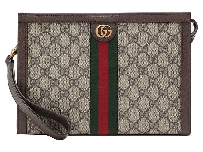 Gucci Clutch Ophidia Bege/Ebano Multicor