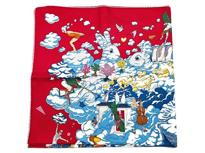 Hermès Sciarpa di seta Multicolore 