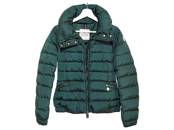 Moncler Jaqueta acolchoada com plumas Azul
